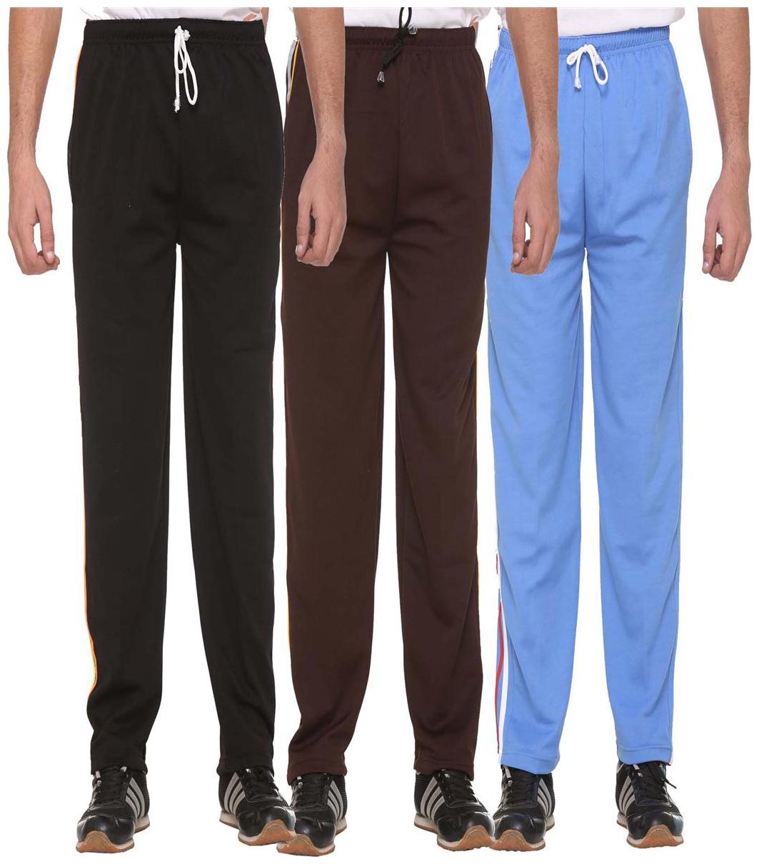 

VIMAL JONNEY Men Blue Solid Slim fit Track pants