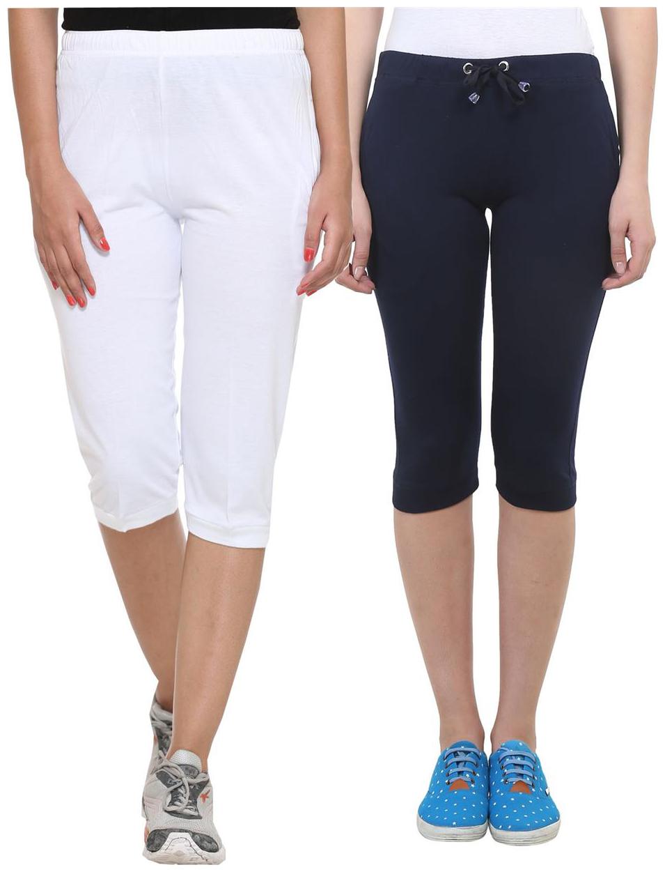 

Vimal Jonney Cotton Women s Capris(Pack Of 2)