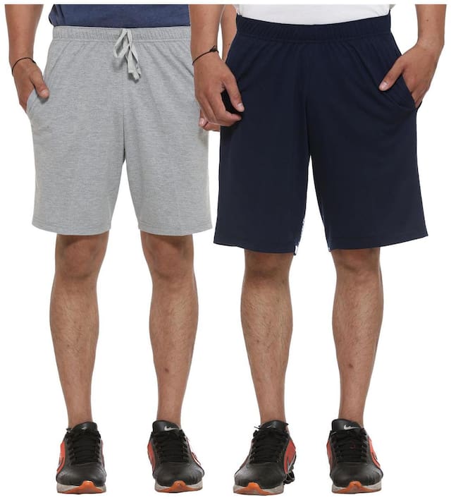 VIMAL JONNEY Men Black Regular Fit Regular Shorts