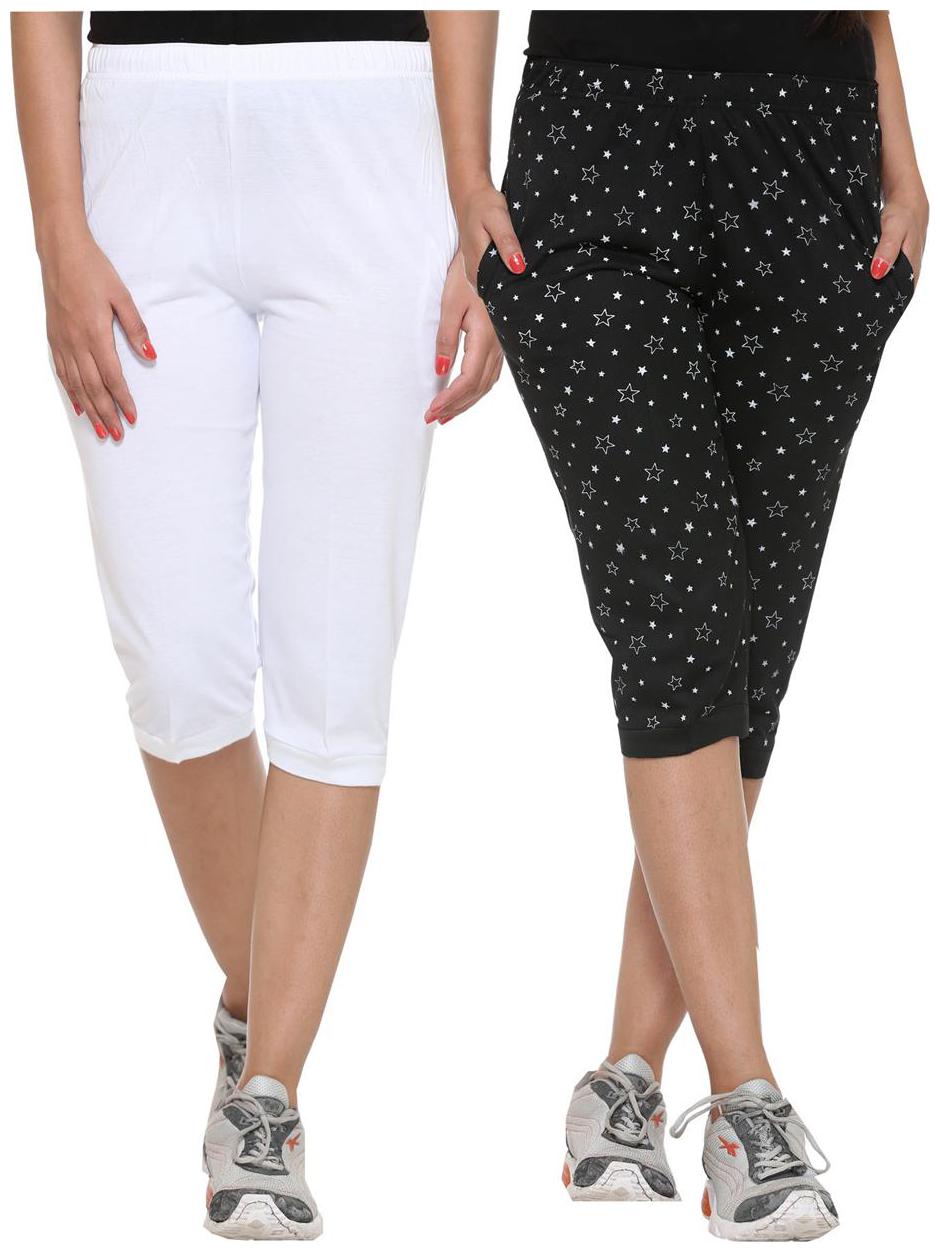 

Vimal Jonney Cotton Women s Capris(Pack Of 2)