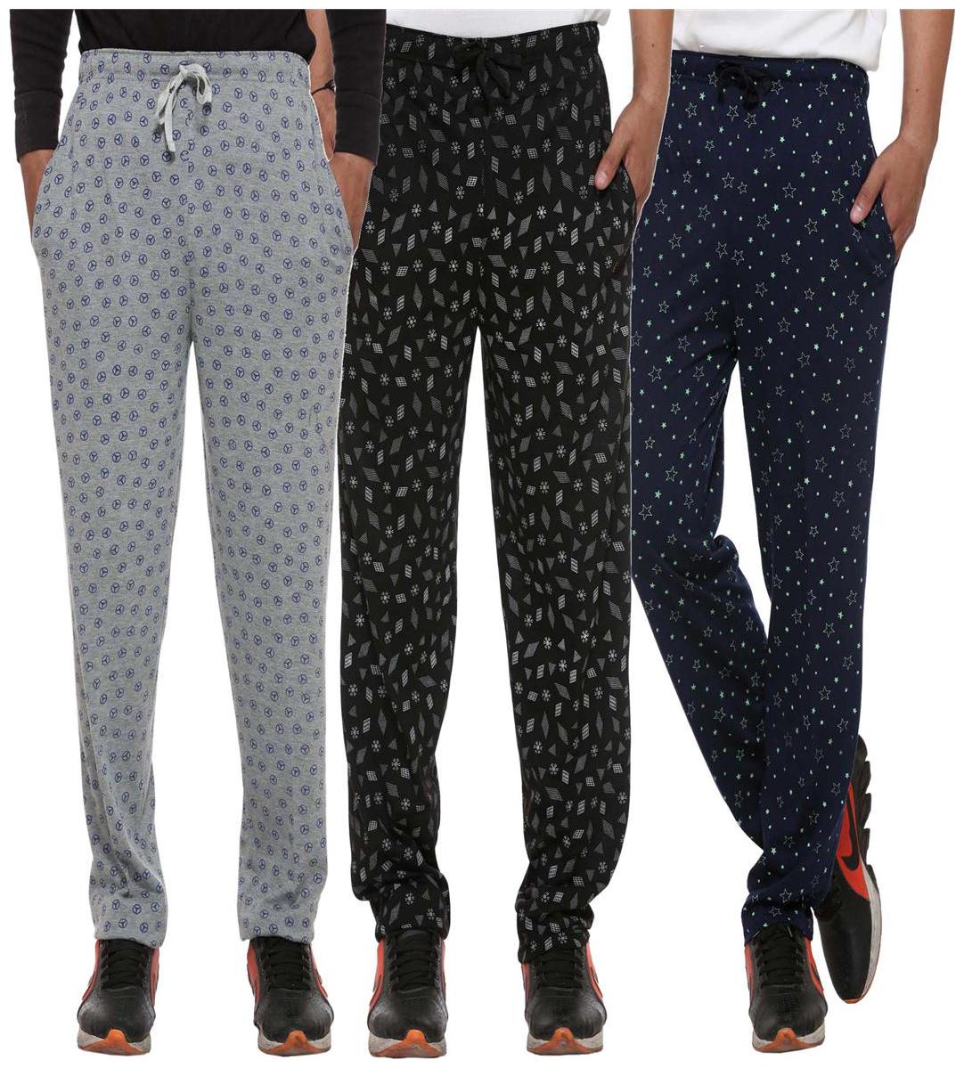 

Vimal Cotton Multicolor Trackpants For Men (Pack Of3)