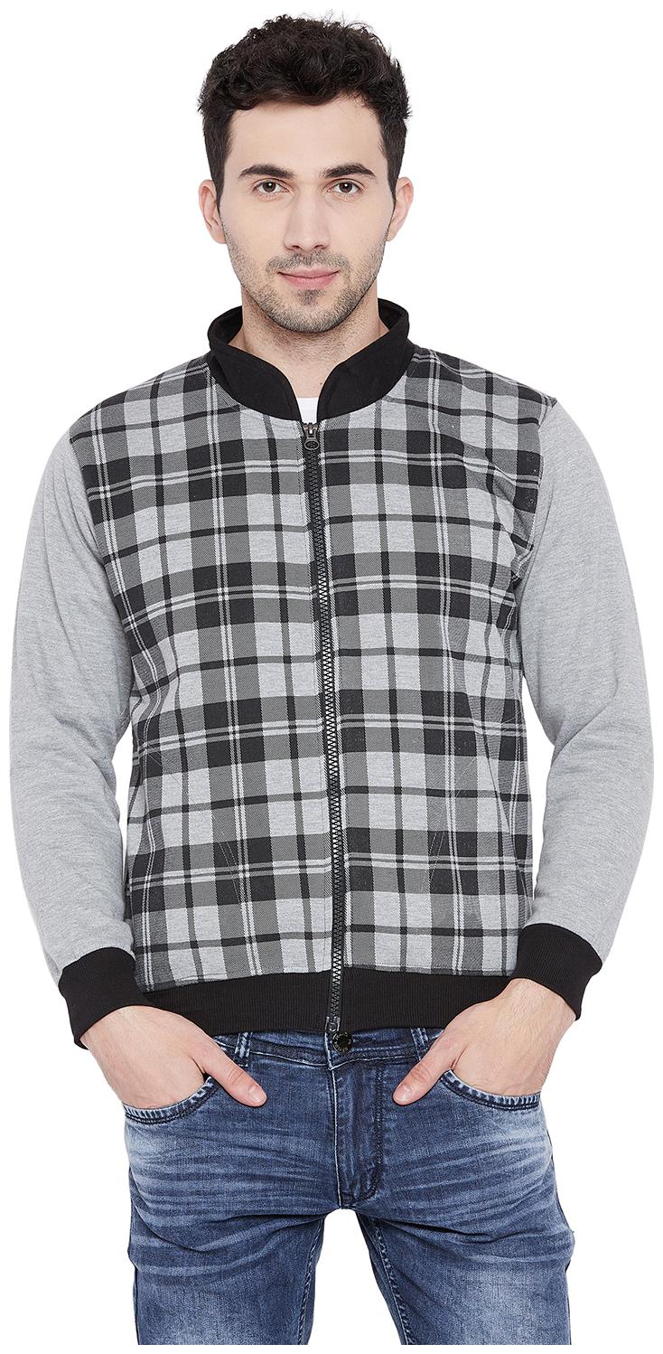 

Vimal Cotton Black Fullsleevs Zipper Sweatshirt For Men