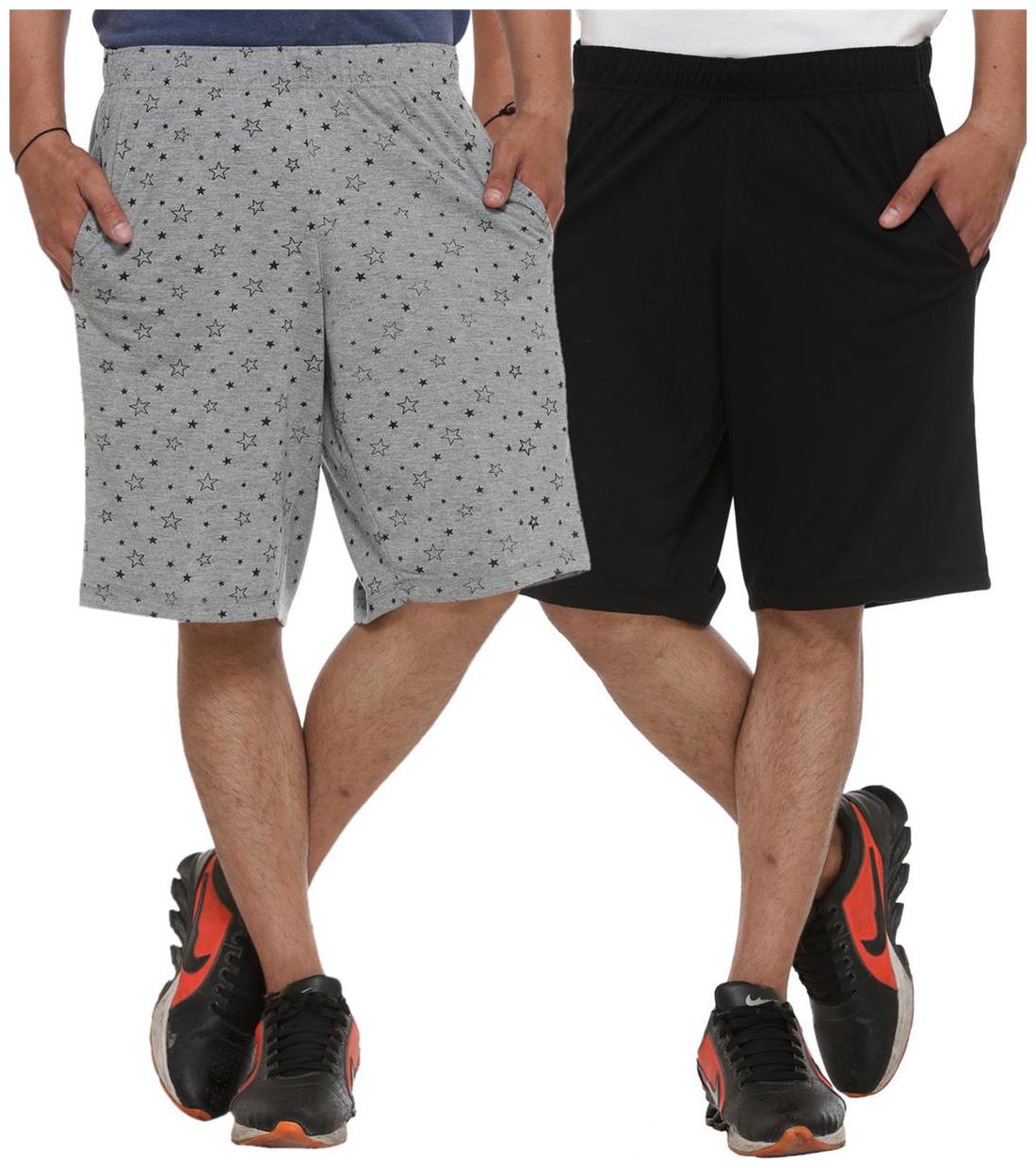 

VIMAL JONNEY Men Black Regular Fit Regular Shorts