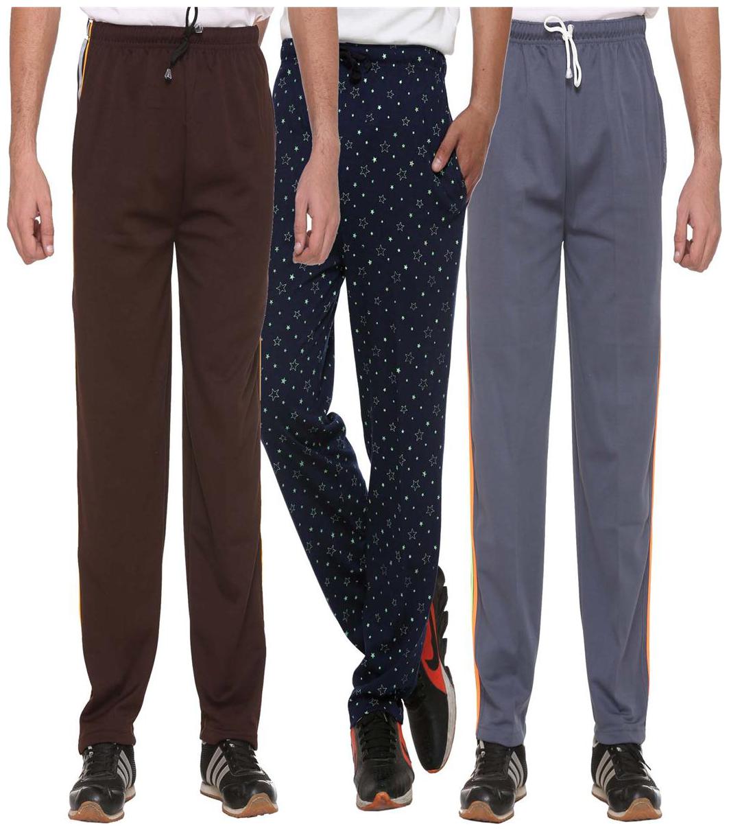 

Vimal Cotton Multicolor Trackpants For Men (Pack Of3)
