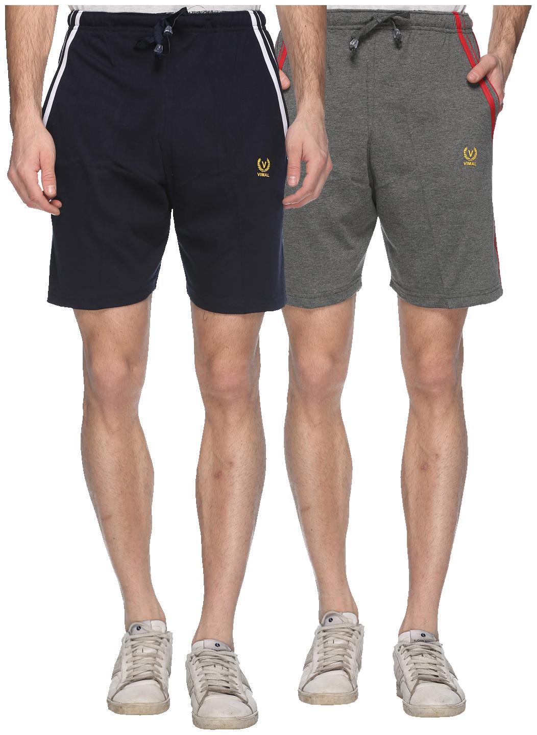 

VIMAL JONNEY Men Black Regular Fit Regular Shorts