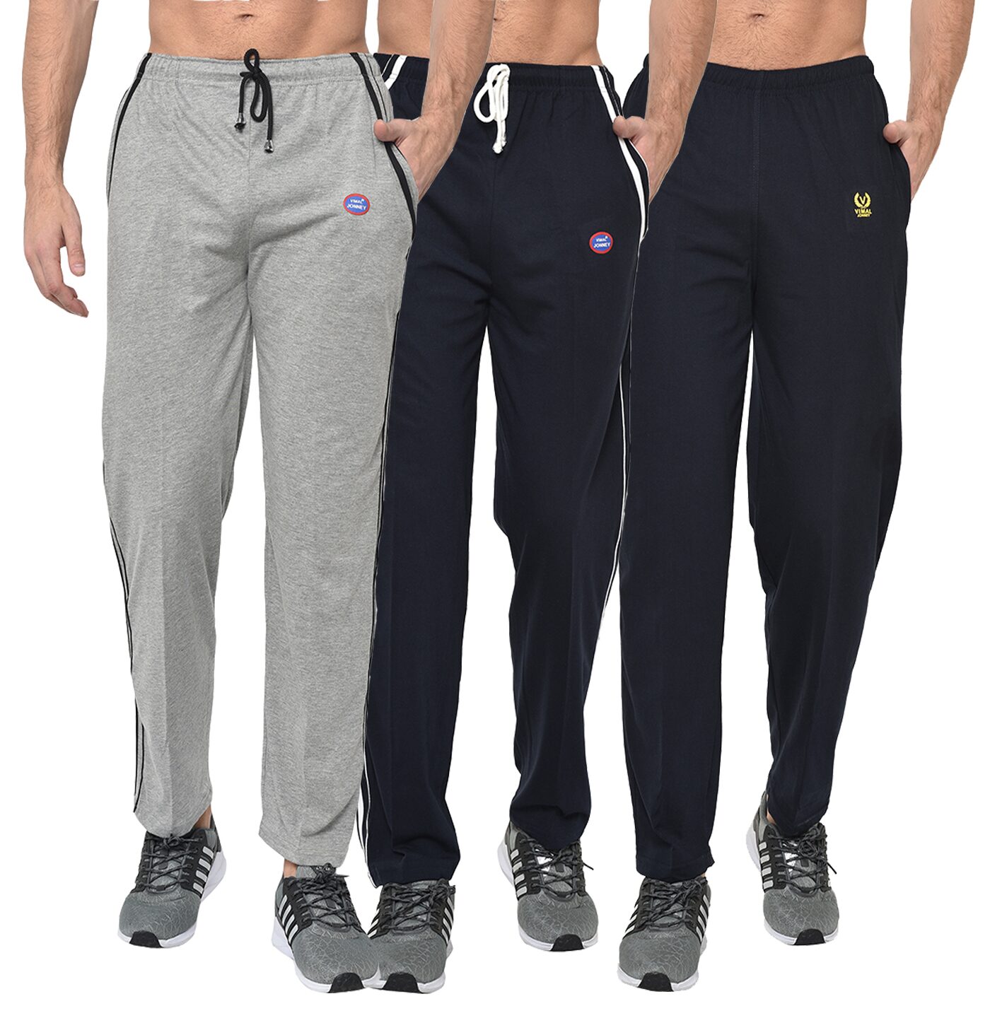

VIMAL JONNEY Men Multi Solid Regular fit Track pants