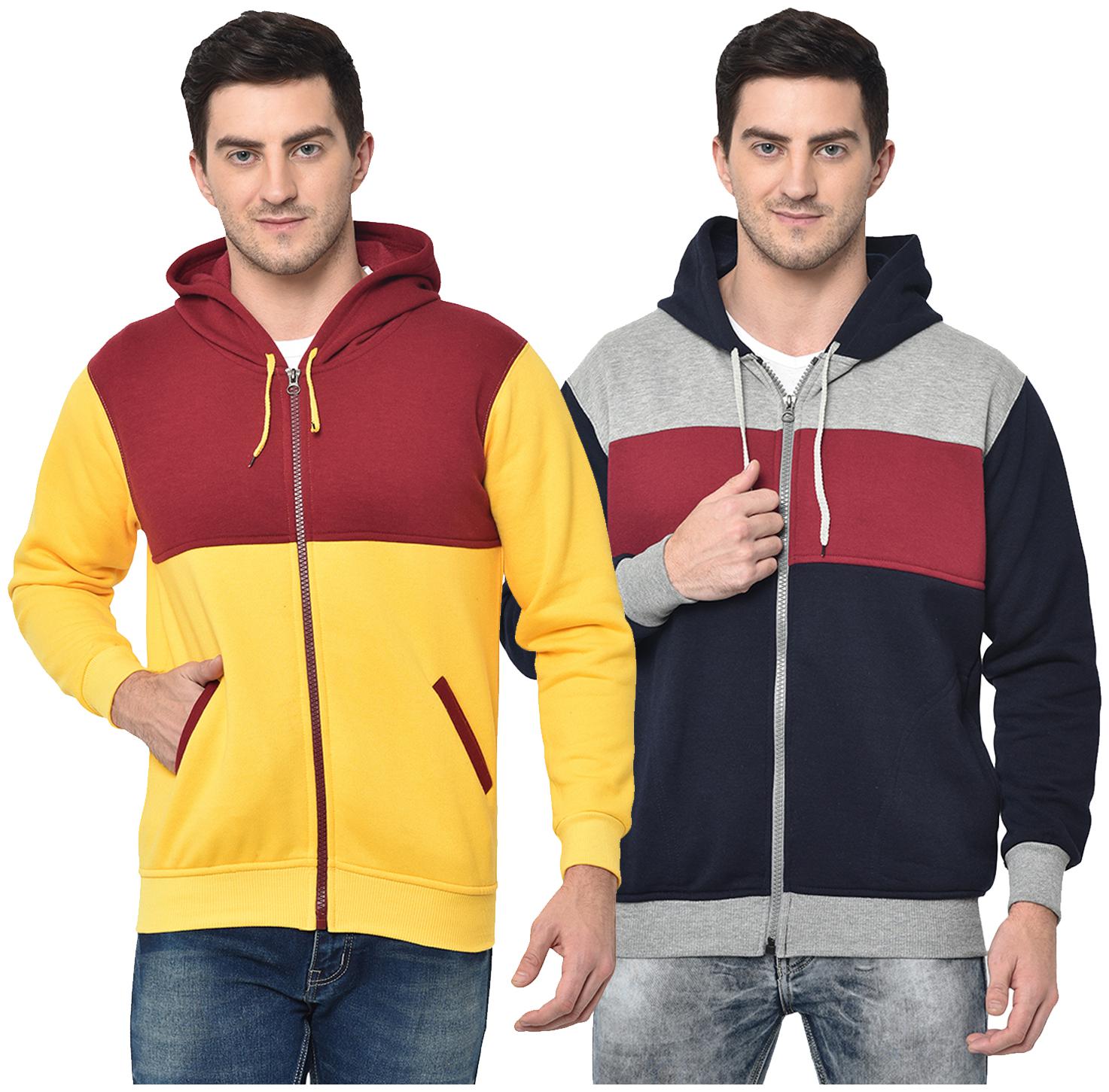 

VIMAL JONNEY Men Multi Hooded Hoodie