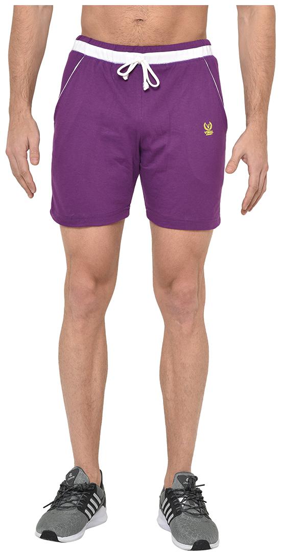 

VIMAL JONNEY Men Purple Regular Fit Regular Shorts