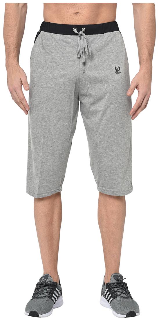 

VIMAL JONNEY Men Grey Regular Fit Regular Shorts