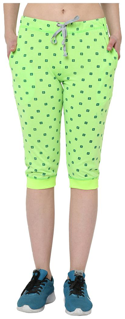 

VIMAL JONNEY Women Printed Regular capri - Green