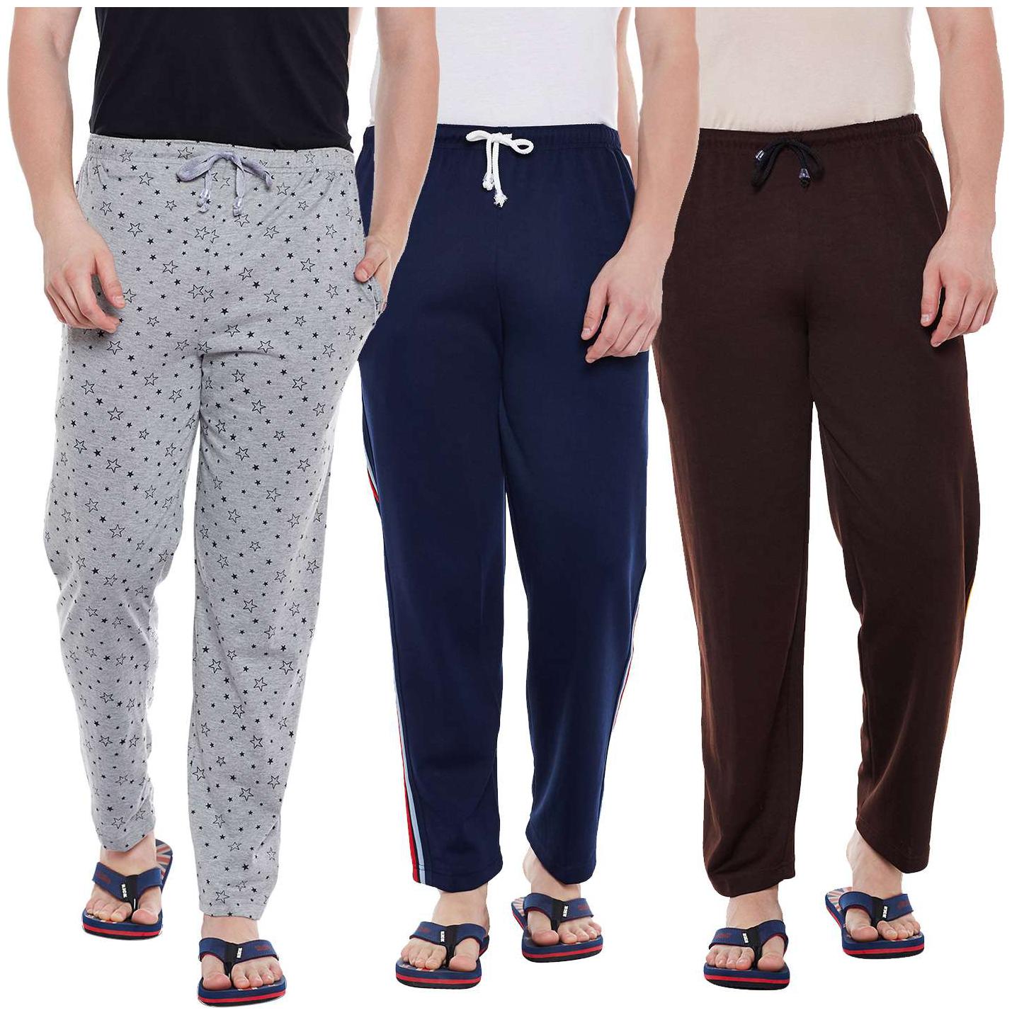 

Vimal Jonney Cotton Multicolor Trackpants For Men(Pack Of 3)