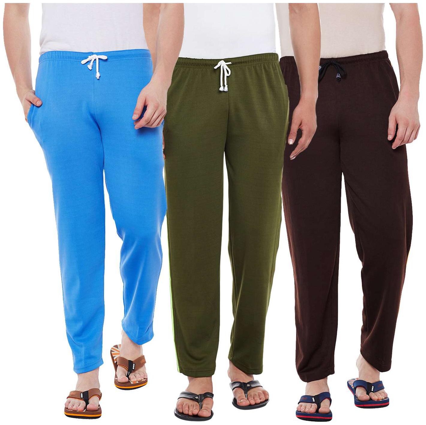 

Vimal Jonney Cotton Multicolor Trackpants For Men(Pack Of 3)