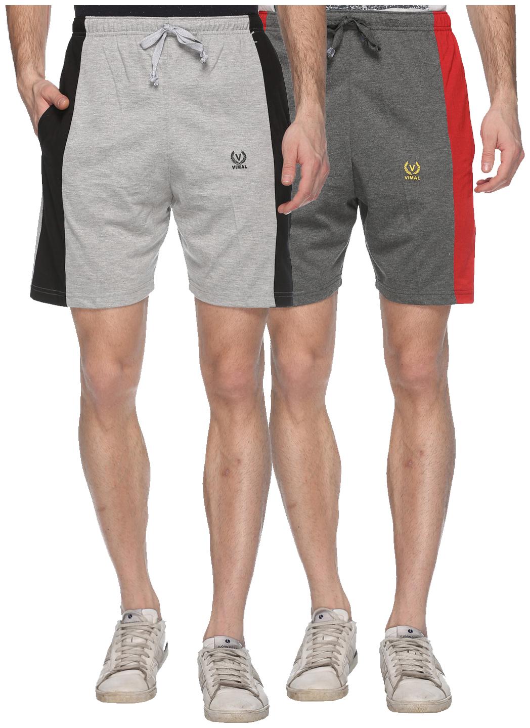 

VIMAL JONNEY Men Black Regular Fit Regular Shorts