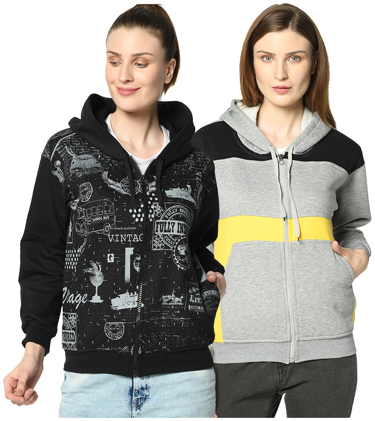 

VIMAL JONNEY Women Printed Hoodie - Multi