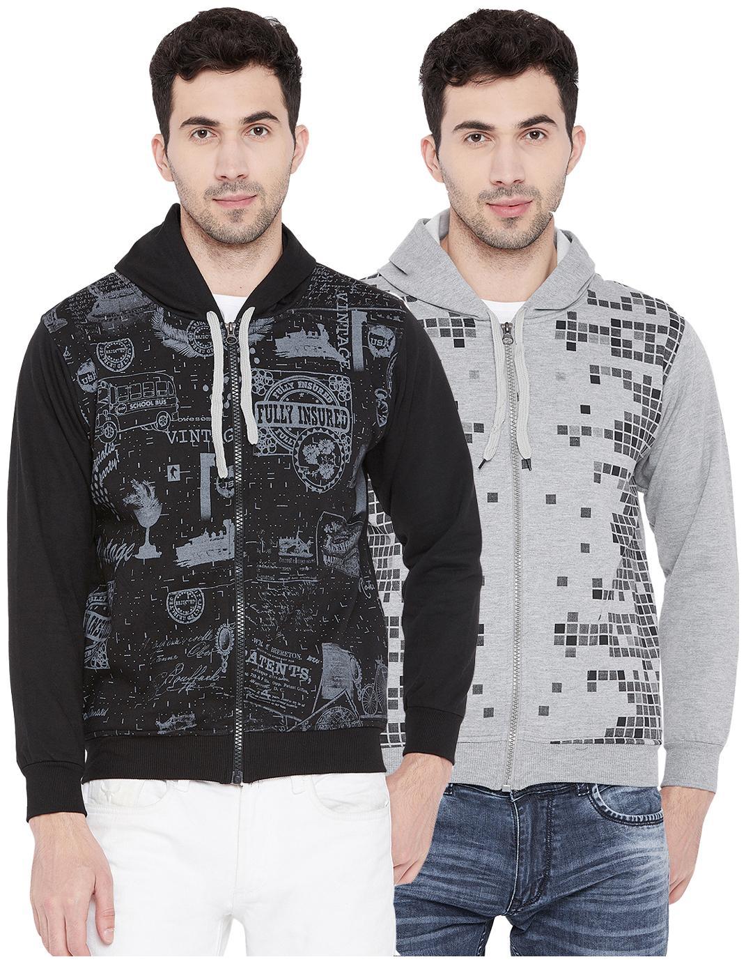 

Vimal Jonney Multicolor Cotton Sweatshirts For Men(Pack Of 2)