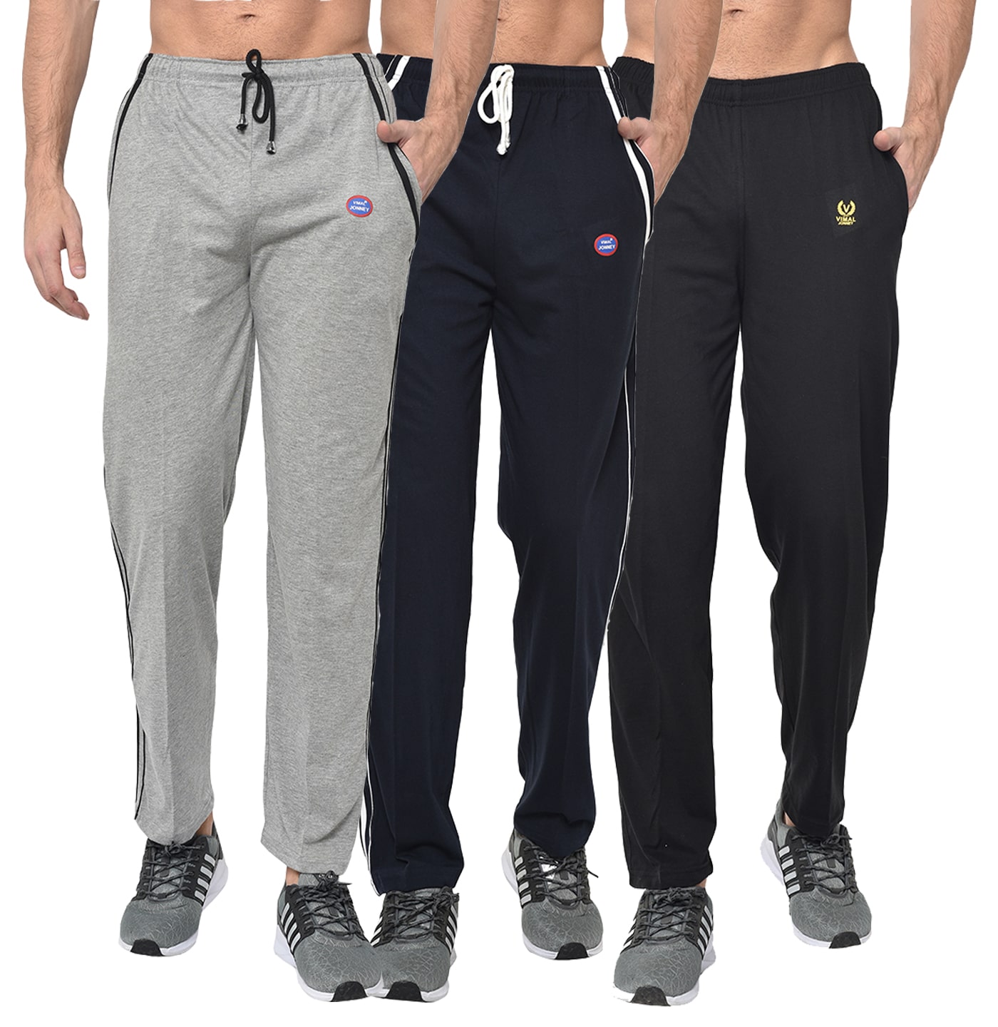 

VIMAL JONNEY Men Multi Solid Regular fit Track pants
