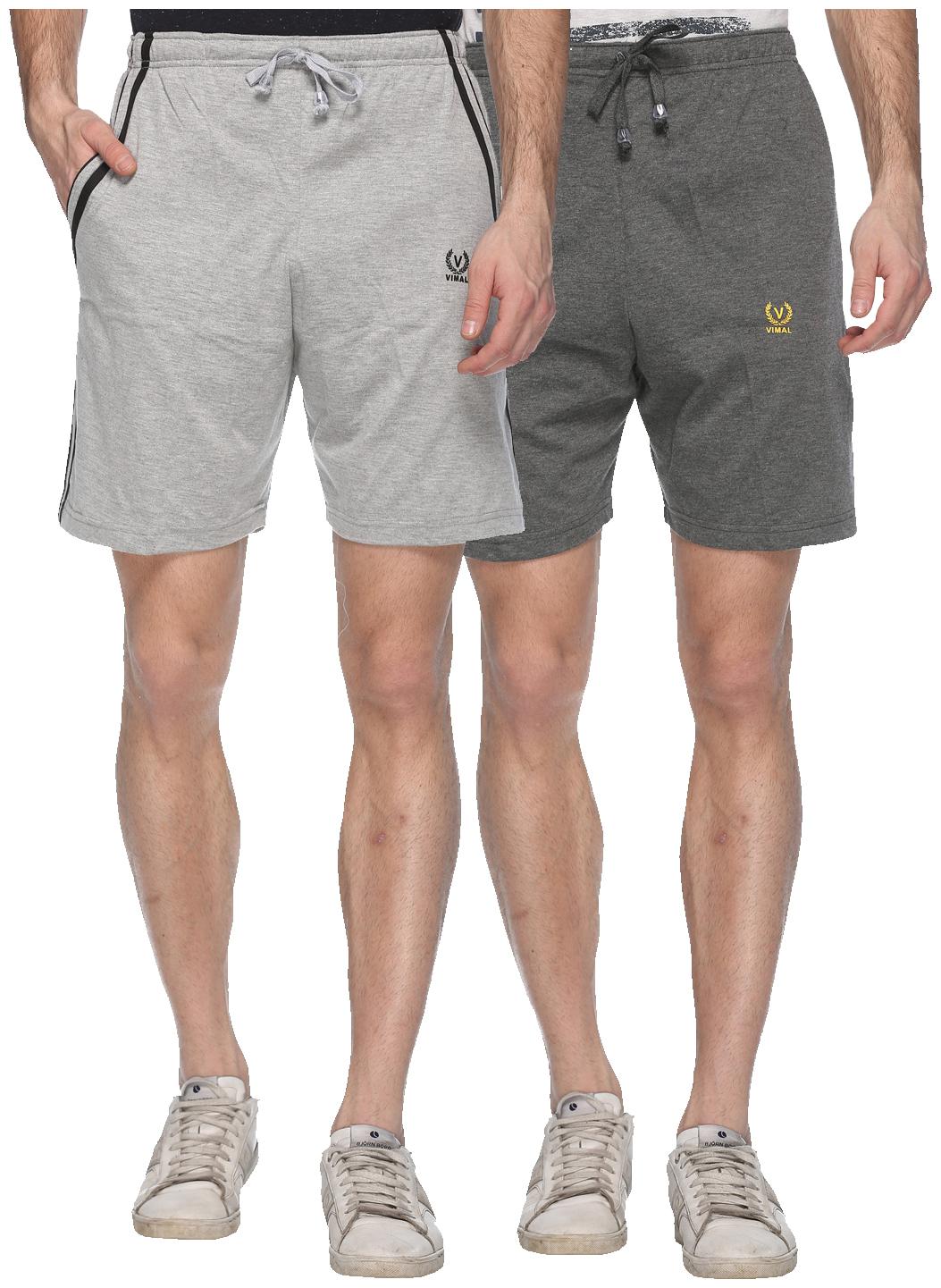 

VIMAL JONNEY Men Black Regular Fit Regular Shorts