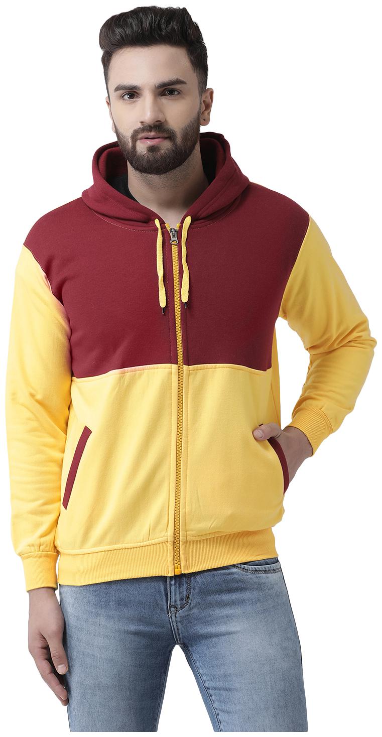 

Vimal Jonney Cotton Mens FullSleeve Sweatshirt For Men Yellow Maroon