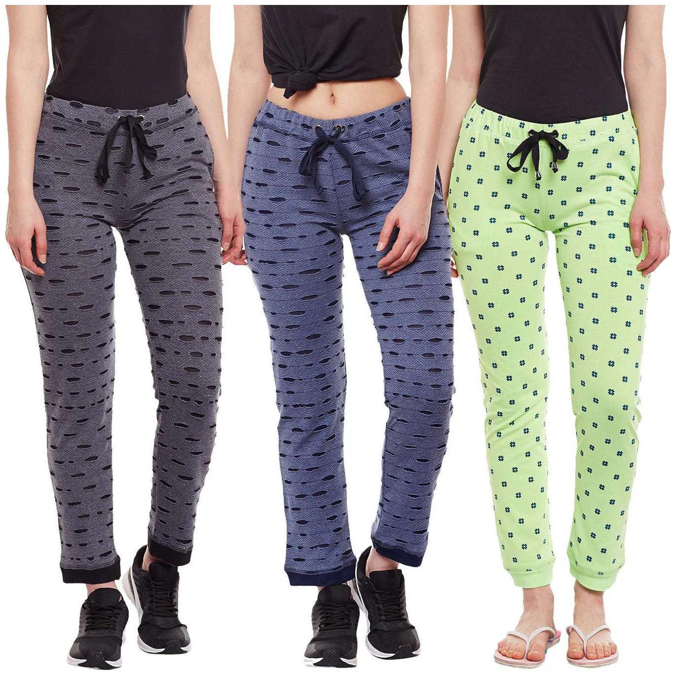 

VIMAL JONNEY Women Regular fit Cotton Printed Track pants - Multi