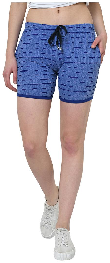 

VIMAL JONNEY Women Self design Regular shorts - Blue