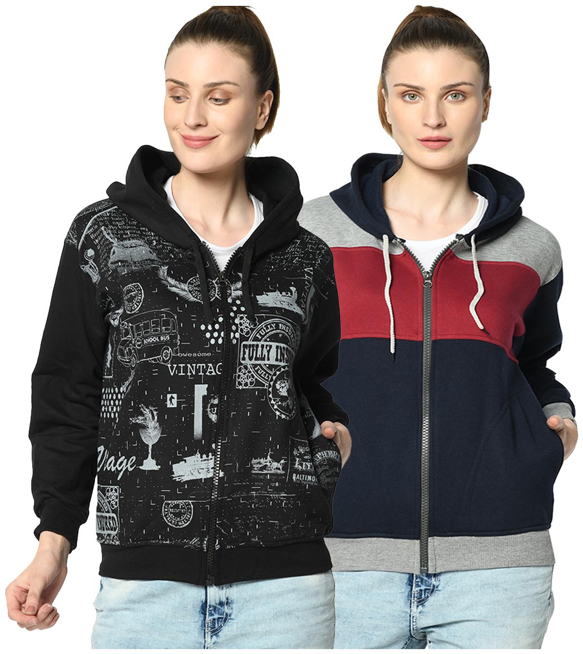 

VIMAL JONNEY Women Printed Hoodie - Multi