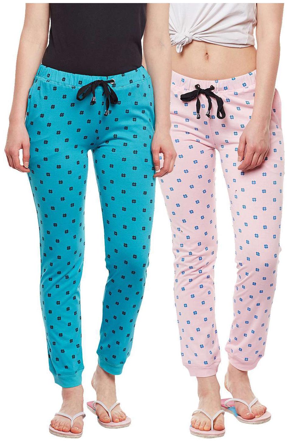 

VIMAL JONNEY Women Regular fit Blended Printed Track pants - Multi