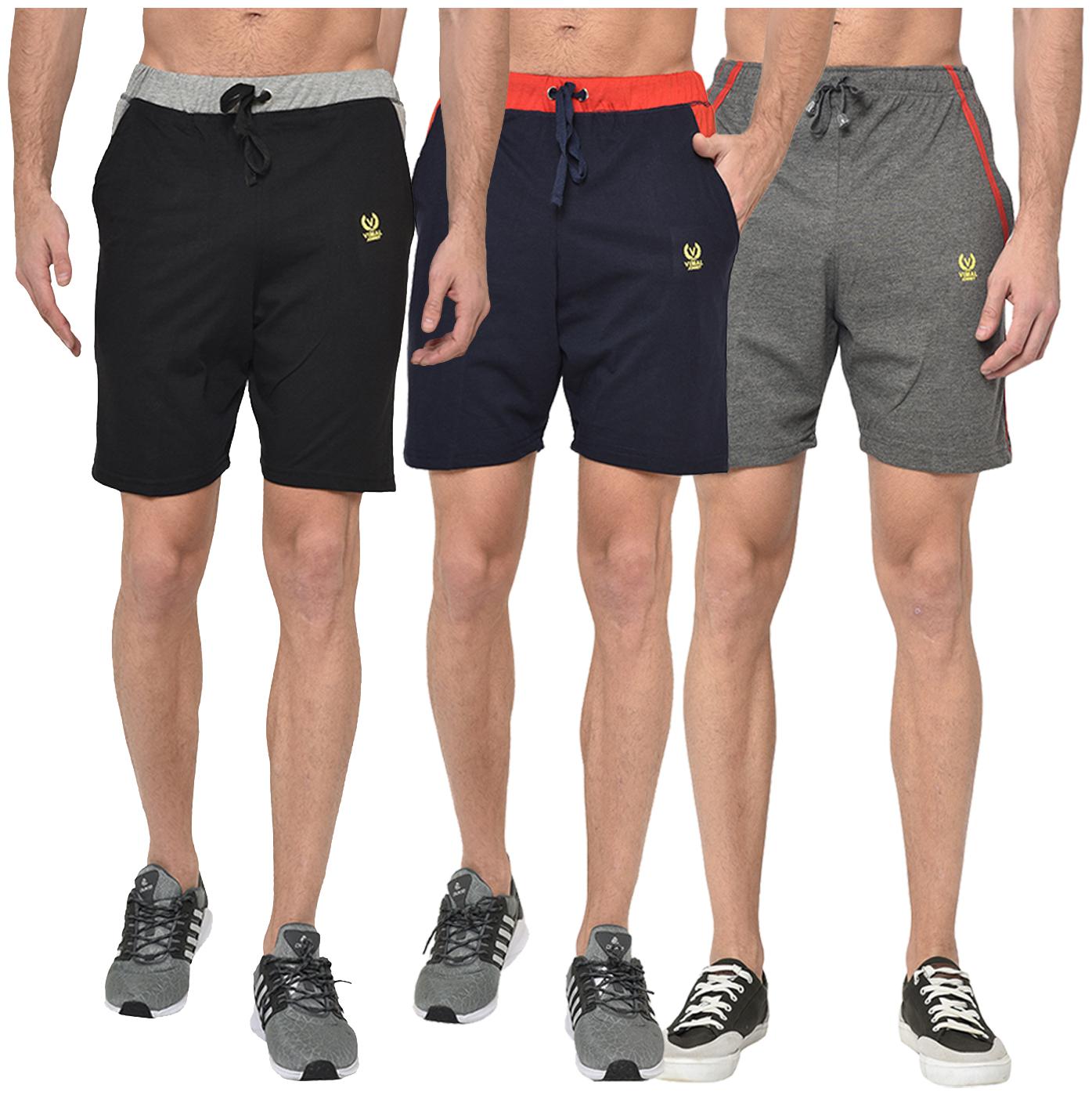 

VIMAL JONNEY Men Multi Regular Fit Regular Shorts