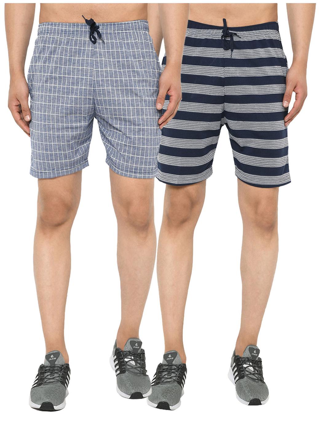 

VIMAL JONNEY Men Blue Navy Blue Regular Fit Regular Shorts