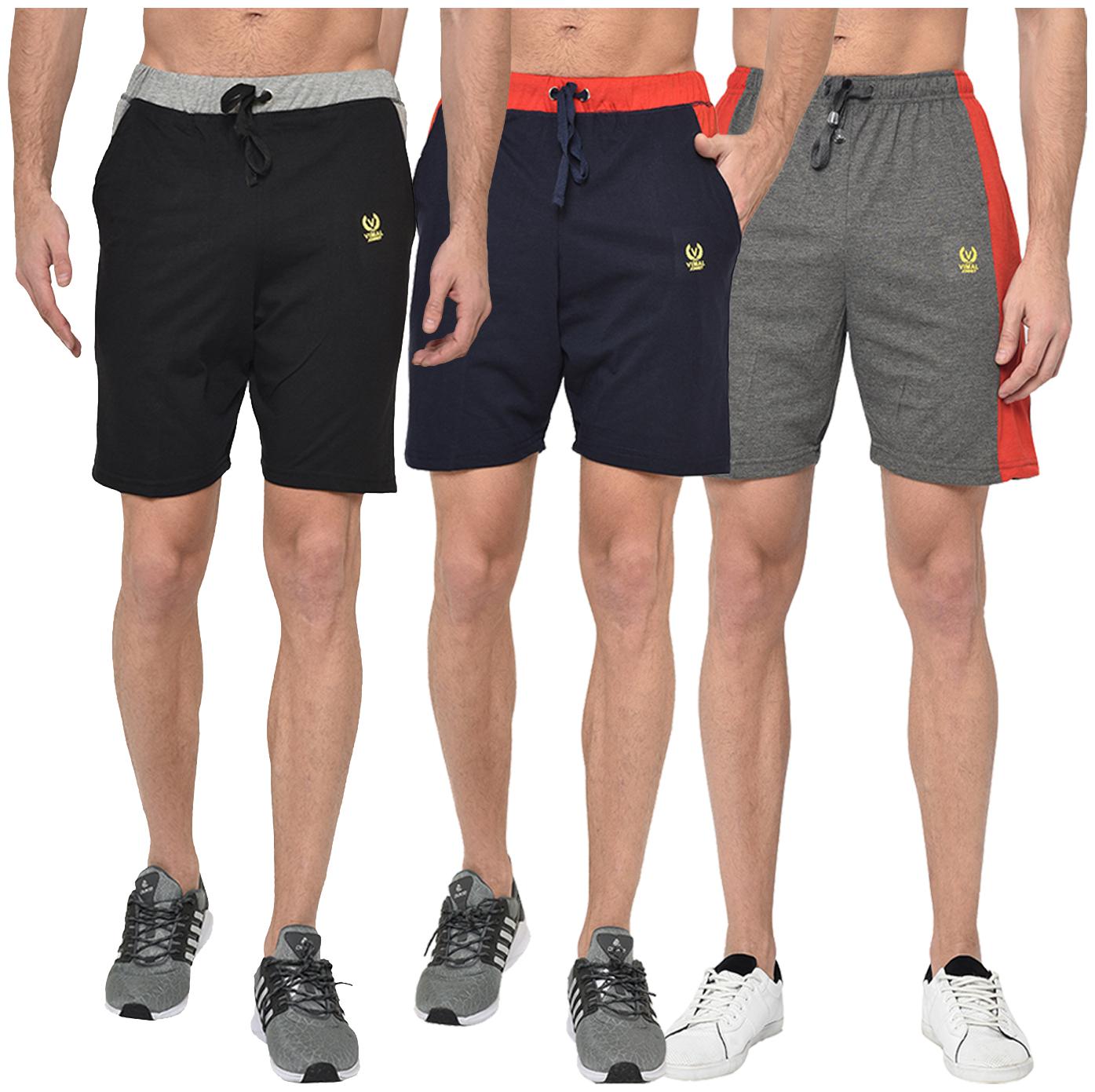 

VIMAL JONNEY Men Multi Regular Fit Regular Shorts