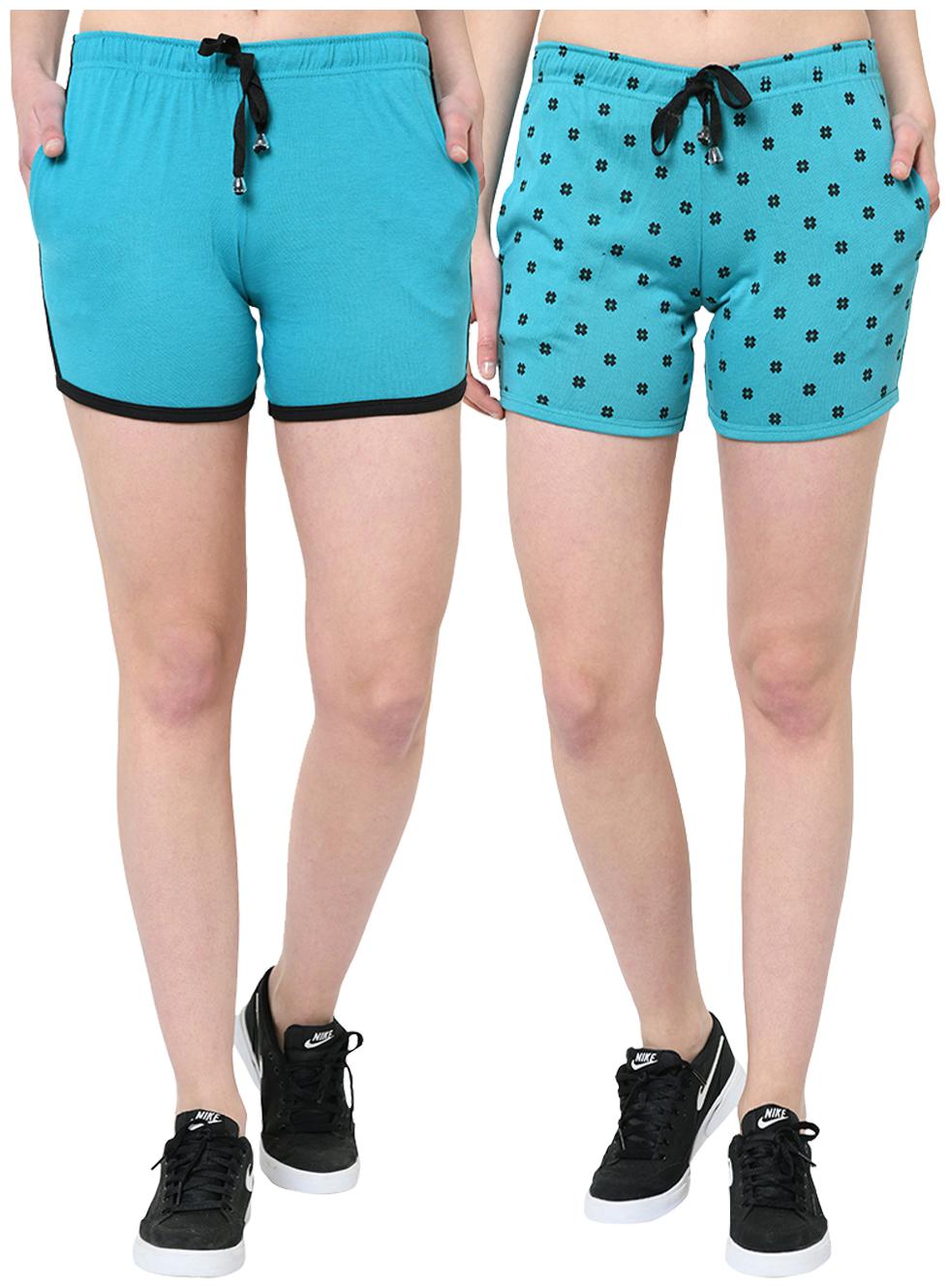 

VIMAL JONNEY Women Printed Regular shorts - Blue