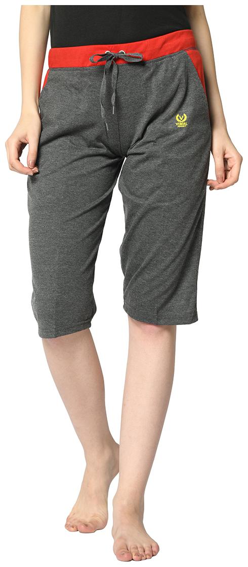 

VIMAL JONNEY Women Solid Regular shorts - Grey