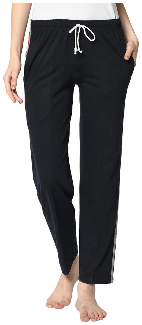

Vimal Jonney Women Cotton Blend Solid Track Pants (Black)