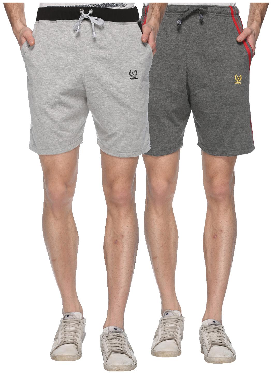

VIMAL JONNEY Men Black Regular Fit Regular Shorts