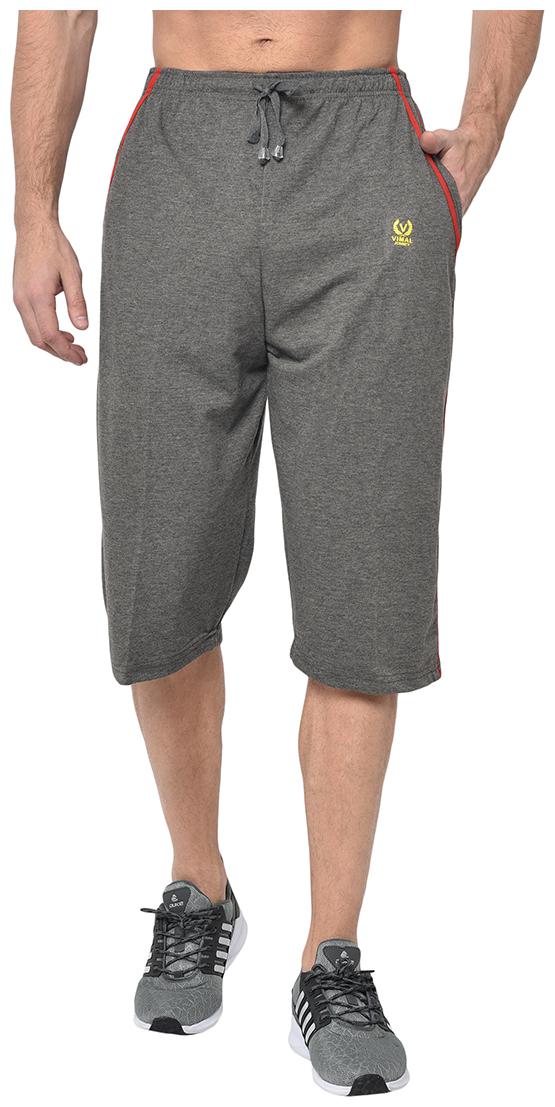 

VIMAL JONNEY Men Grey Regular Fit Regular Shorts