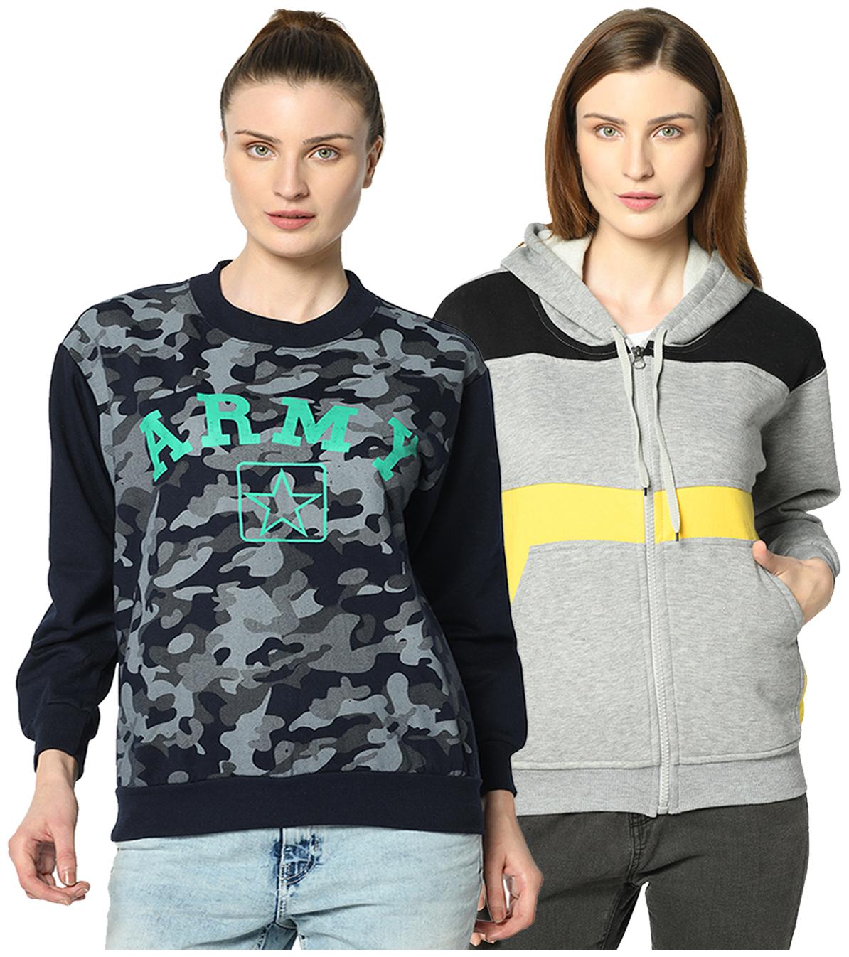

VIMAL JONNEY Women Camouflage Sweatshirt - Multi