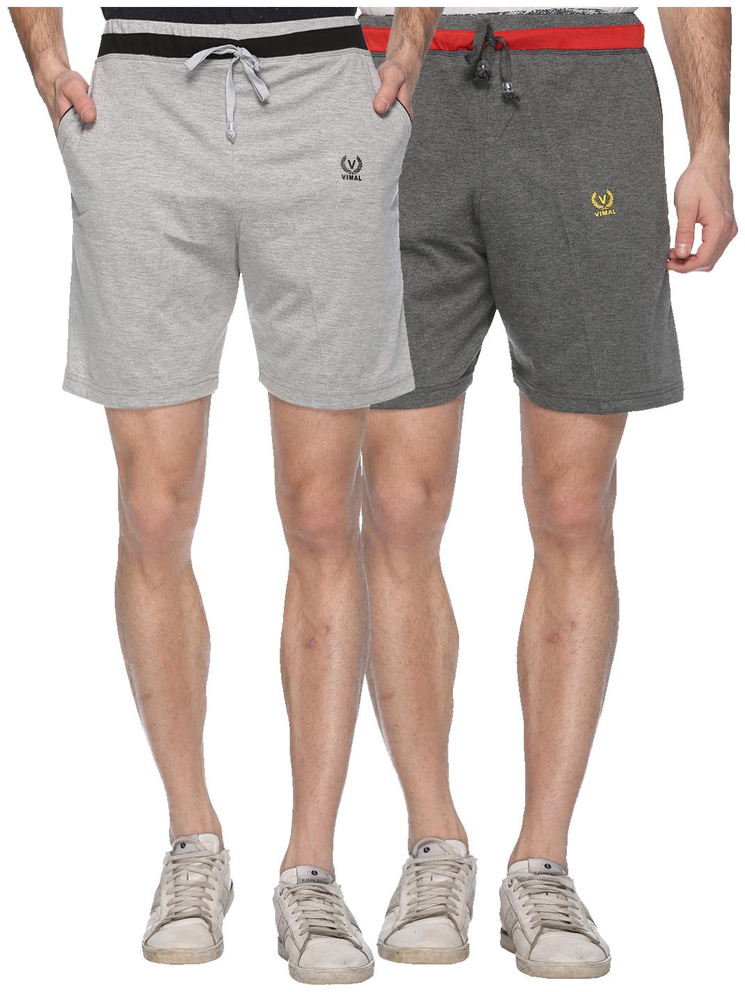 

VIMAL JONNEY Men Black Regular Fit Regular Shorts