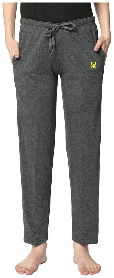 

Vimal Jonney Women Cotton Blend Solid Track Pants (Grey)