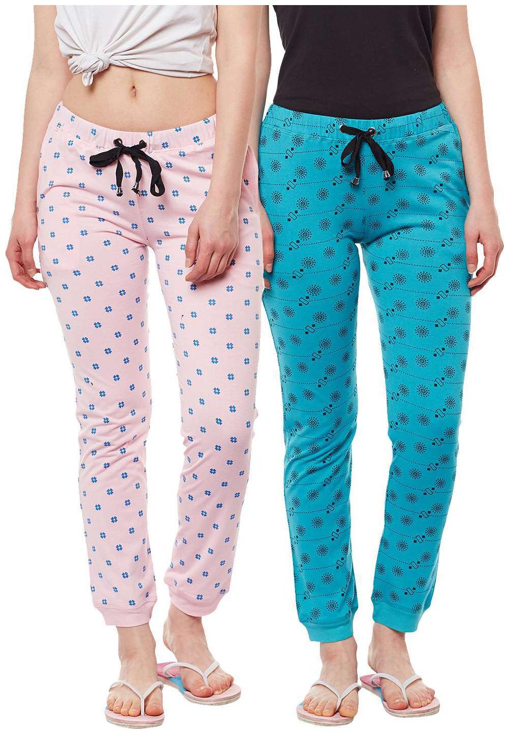 

VIMAL JONNEY Women Regular fit Cotton Printed Track pants - Multi