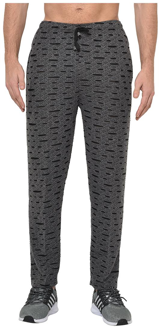 

VIMAL JONNEY Cotton Blend Grey Printed Track Pants For Men