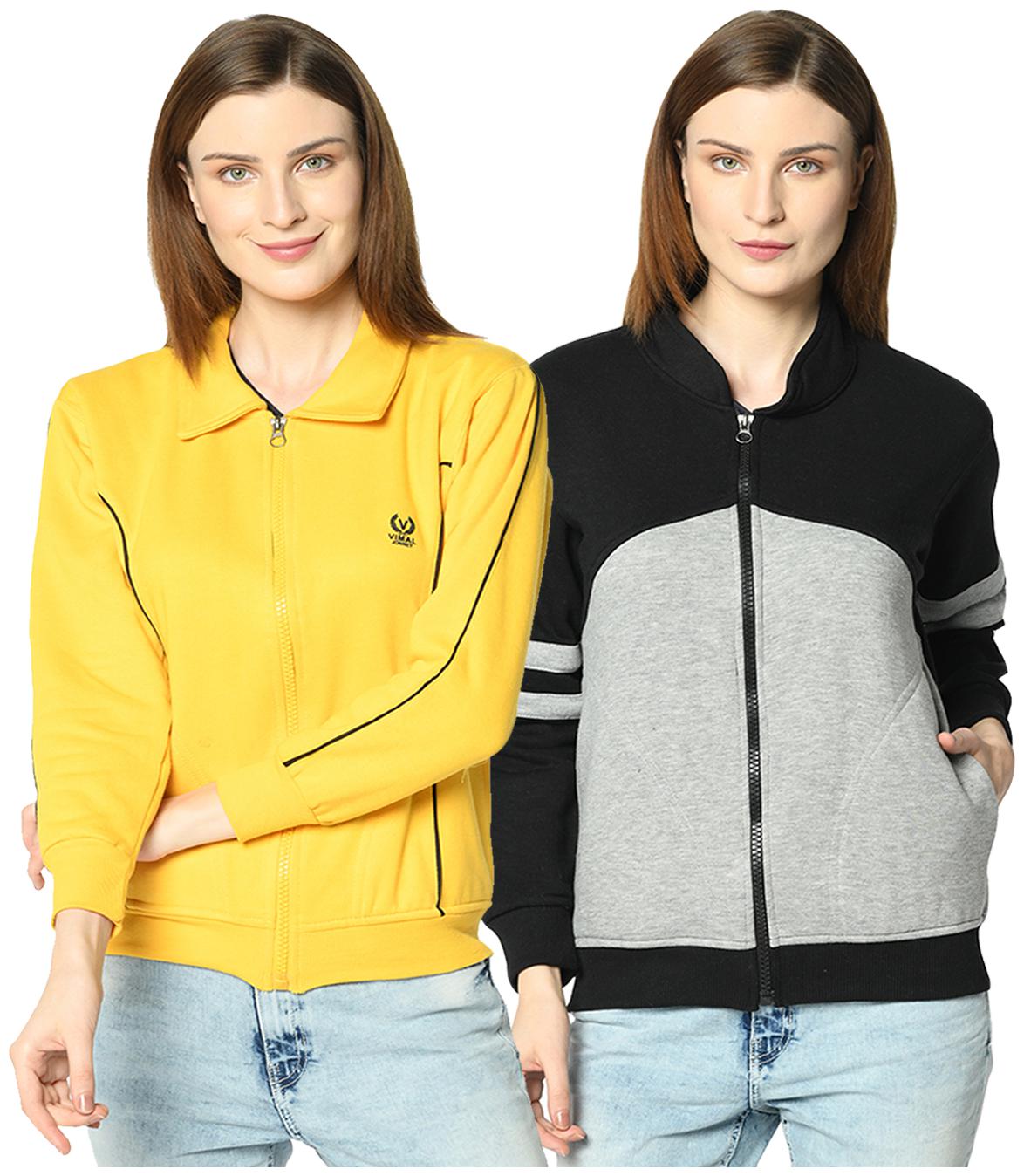

VIMAL JONNEY Women Colourblocked Sweatshirt - Multi