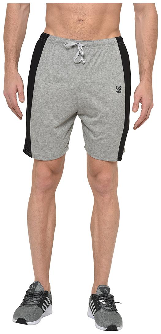 

VIMAL JONNEY Men Grey Regular Fit Regular Shorts