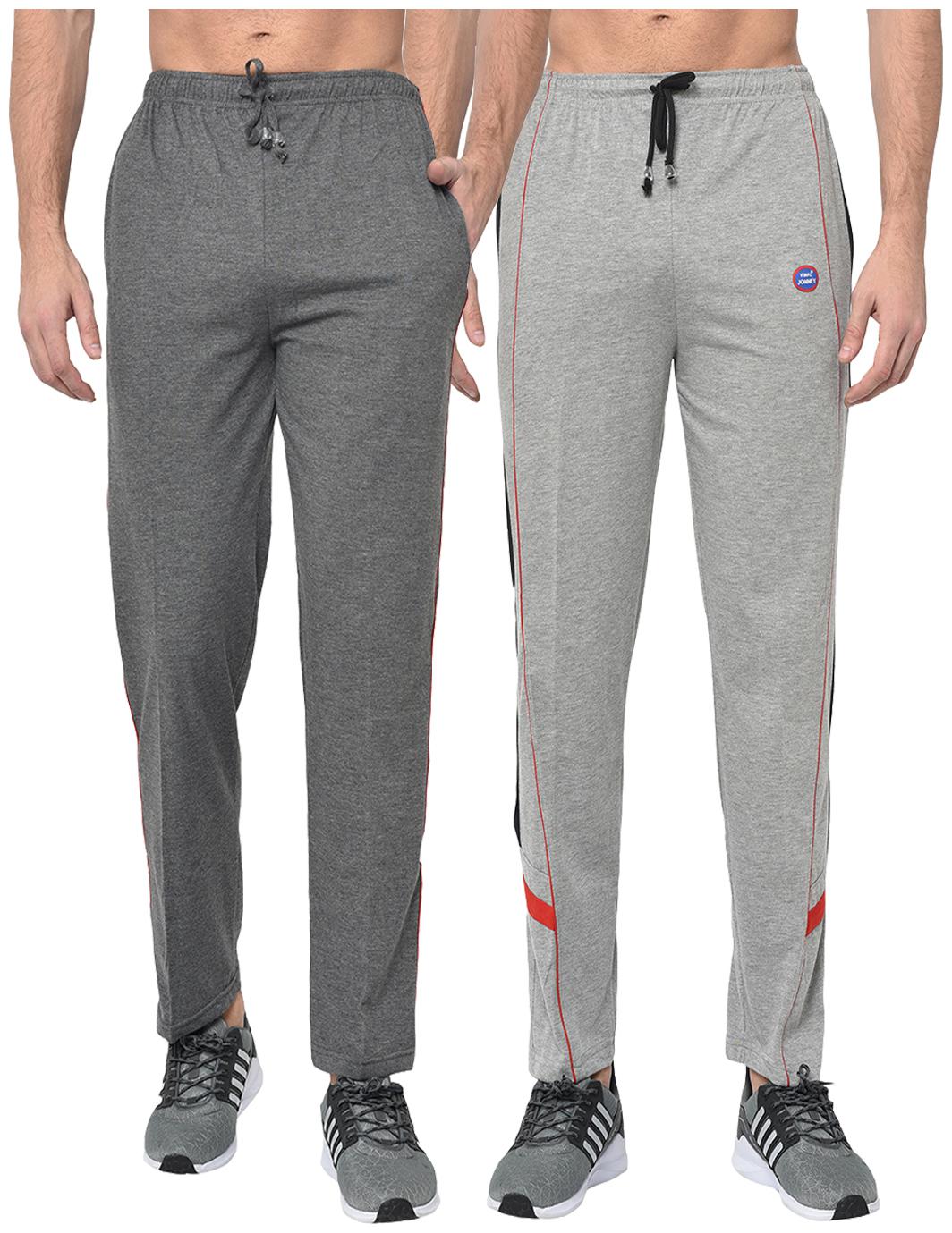 

VIMAL JONNEY Men Grey Solid Regular fit Track pants