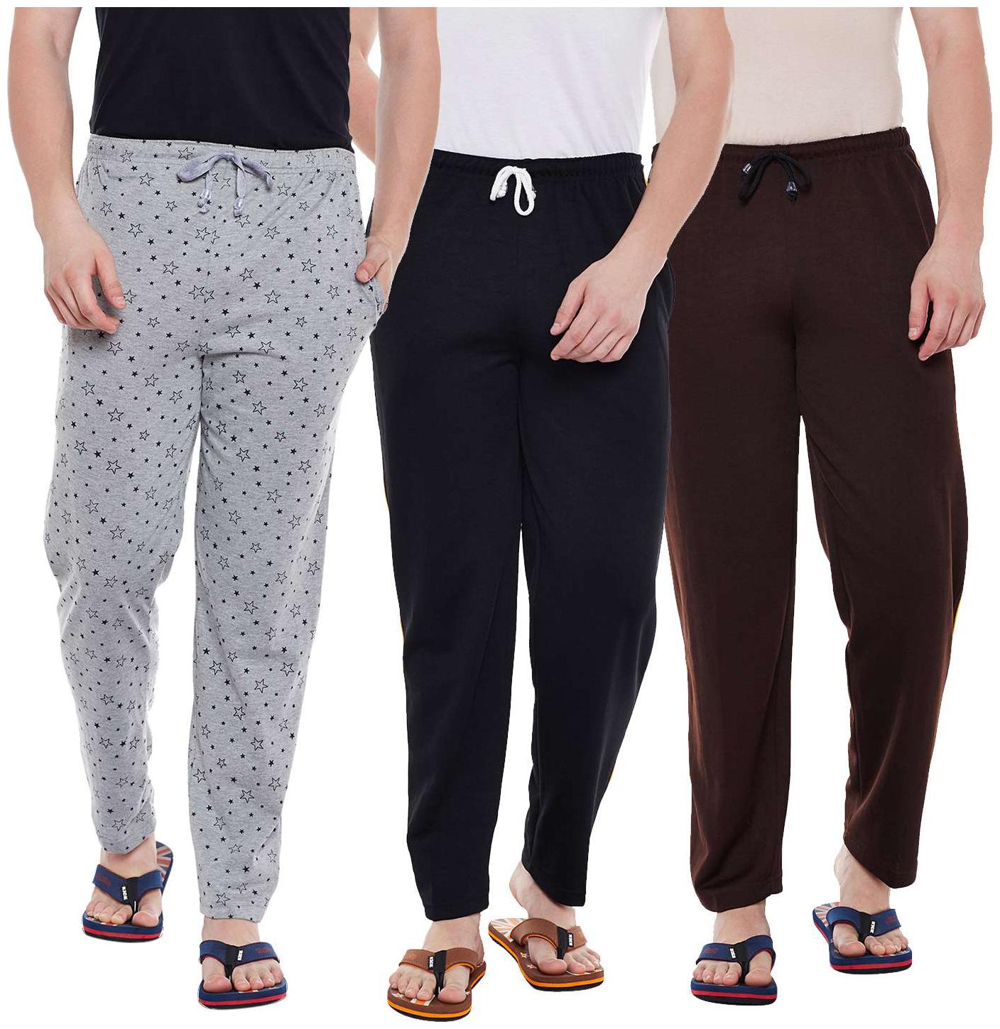 

Vimal Jonney Cotton Multicolor Trackpants For Men(Pack Of 3)