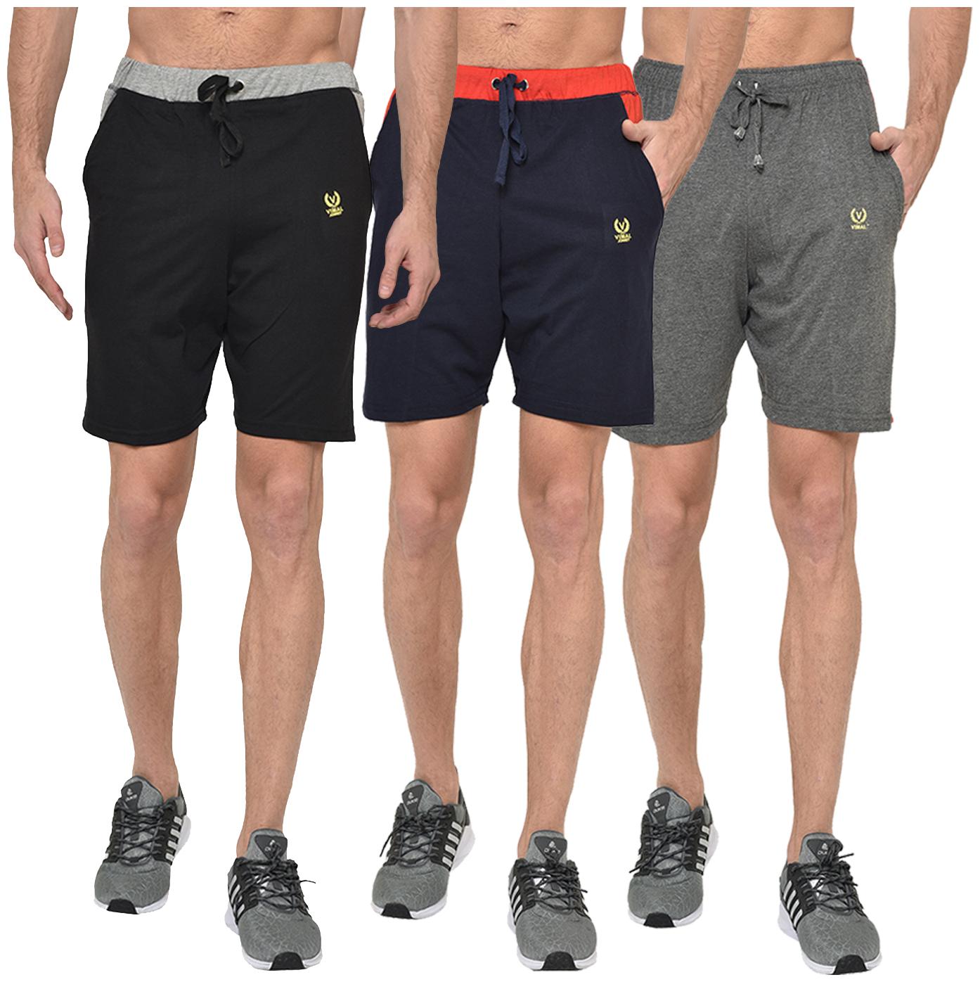 

VIMAL JONNEY Men Multi Regular Fit Regular Shorts