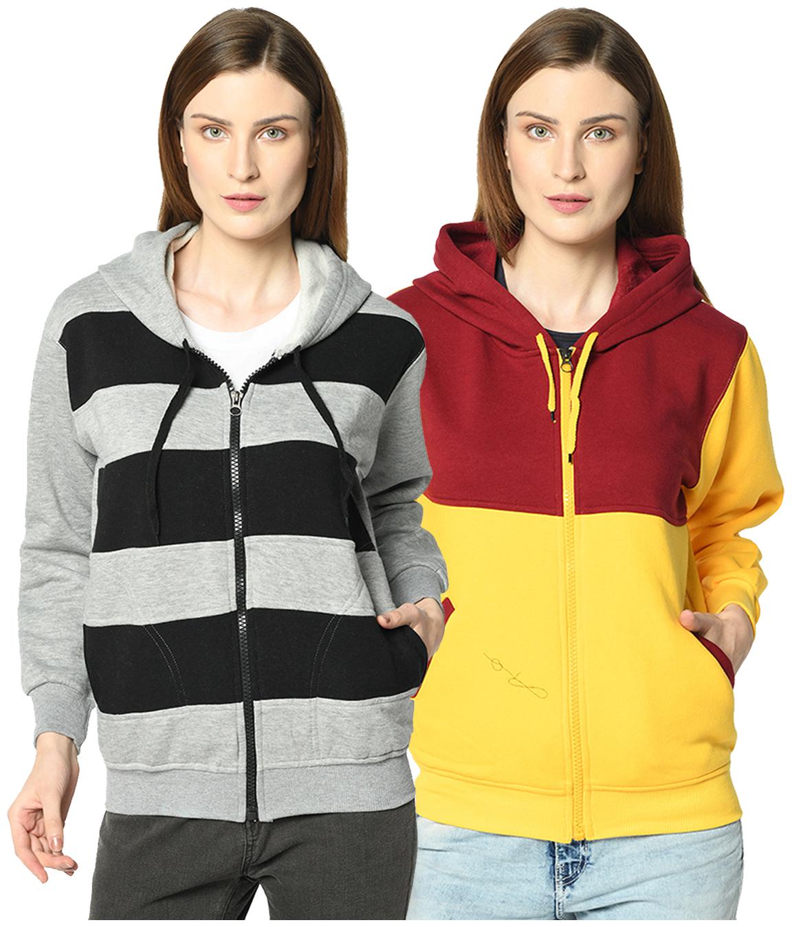 

VIMAL JONNEY Women Colourblocked Hoodie - Multi