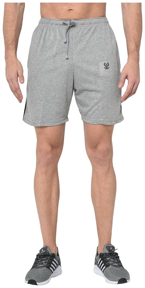

VIMAL JONNEY Men Grey Regular Fit Regular Shorts