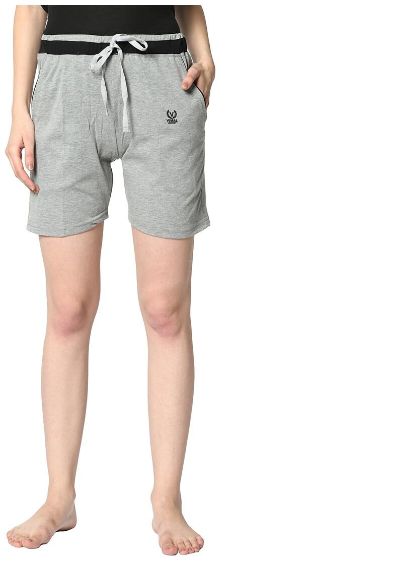 

Vimal Jonney Women S Regular Fit Cotton Short For Gym And Home Wear