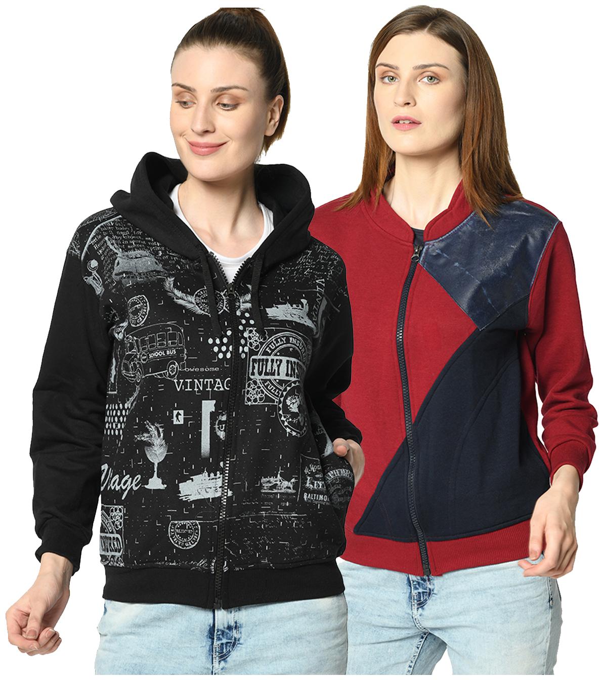 

VIMAL JONNEY Women Printed Hoodie - Multi