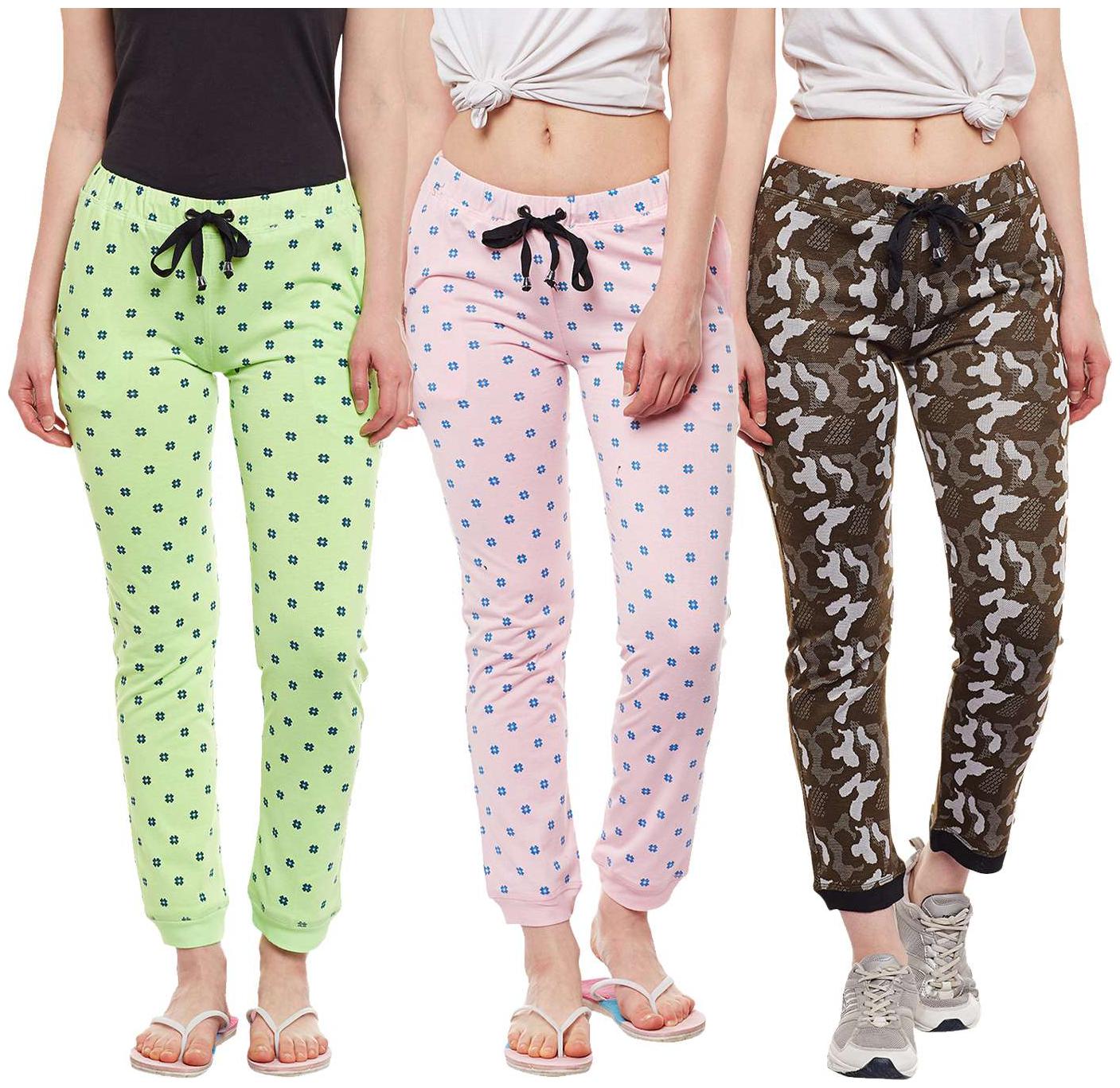 

VIMAL JONNEY Women Regular fit Cotton Printed Track pants - Multi