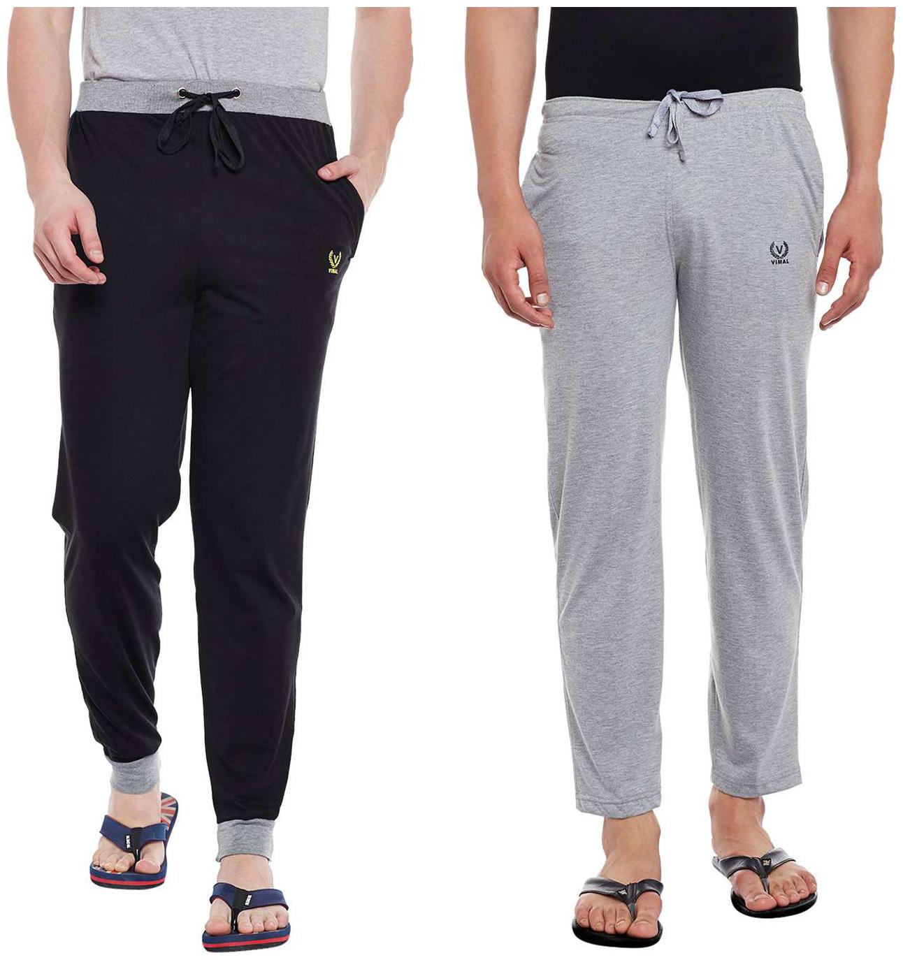 

Vimal Jonney Cotton Multicolor Trackpants For Men(Pack Of 2)